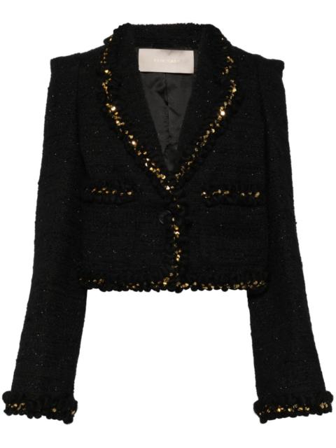 ELIE SAAB sequin tweed jacket