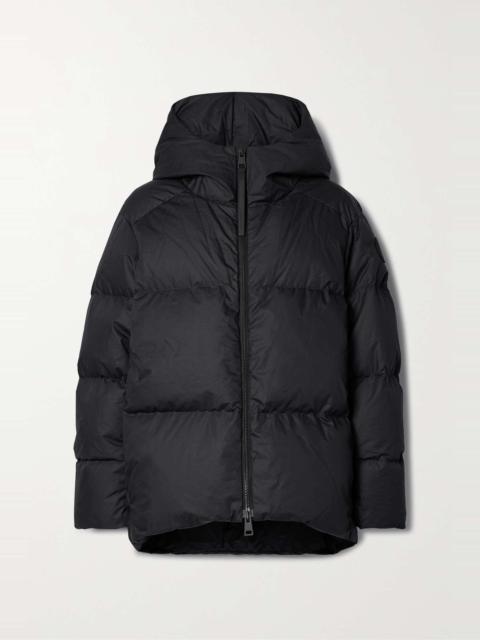 Garnet hooded quilted cotton-shell down jacket