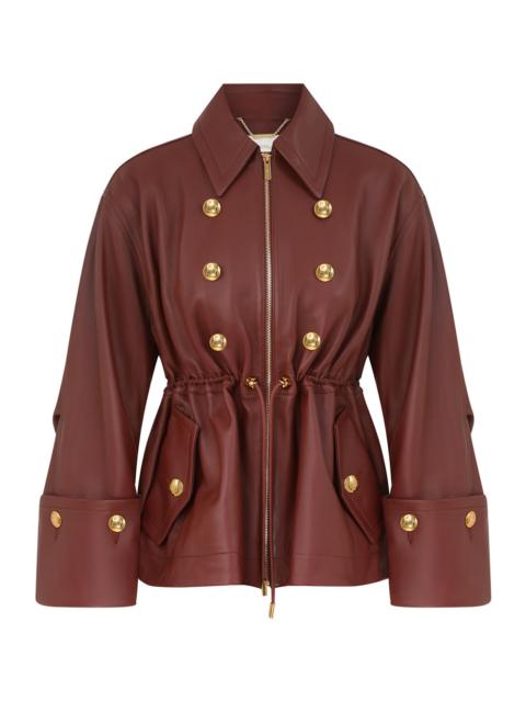 REBELLION LEATHER CROP TRENCH
