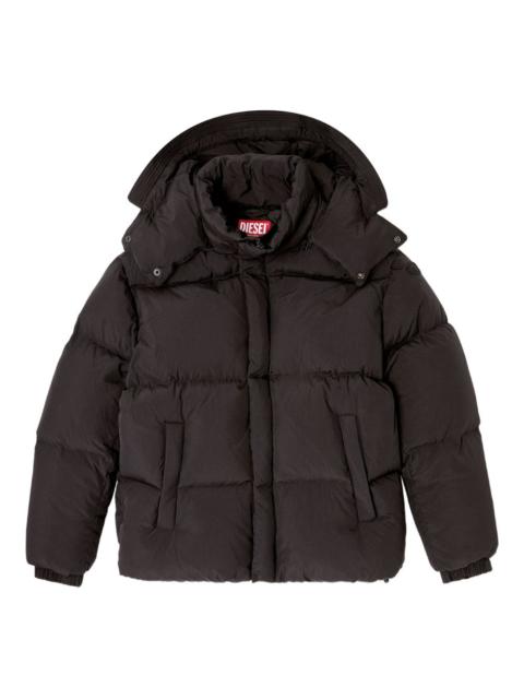 Diesel W-Rolfys logo-patch down jacket
