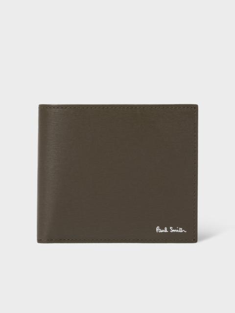 Paul Smith Dark Khaki Billfold and Coin Wallet