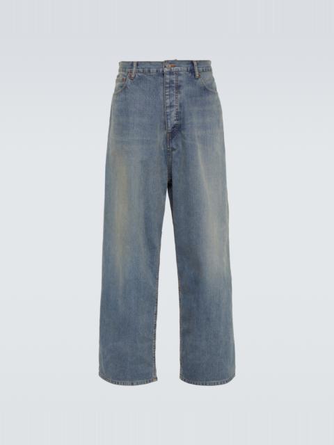 BALENCIAGA mid-rise wide-leg jeans