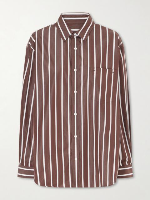 Maison MIHARAYASUHIRO Leon Embroidery Stripe Shirt - K16SH411
