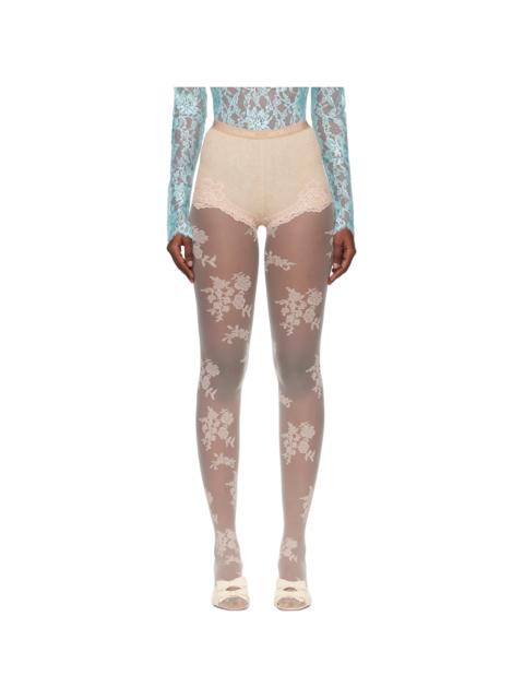 Valentino Beige & Pink Cashmere Shorts