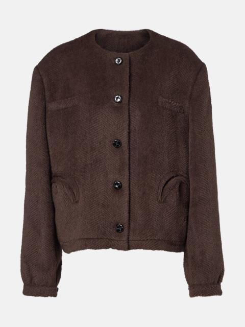 BLAZÉ MILANO Gliss chevron alpaca and wool jacket