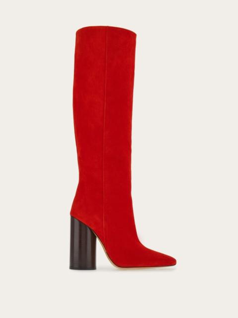 FERRAGAMO OVAL HEEL BOOT