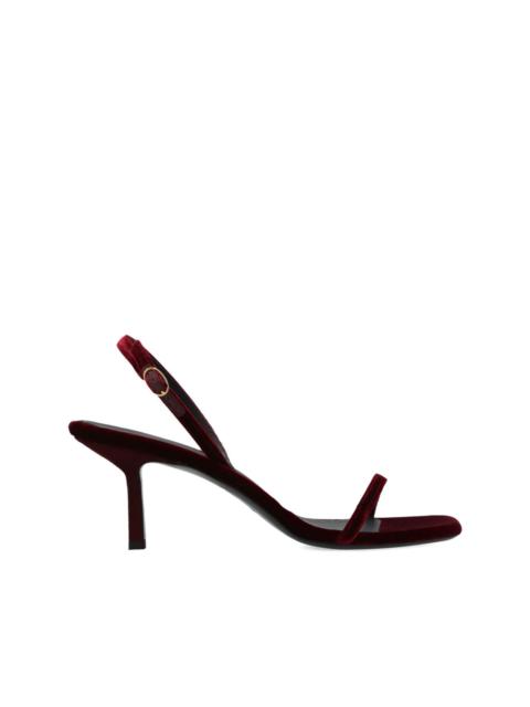 NEOUS 80mm velvet-textured heeled sandals
