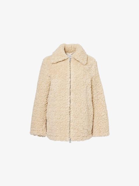 SAMSØE SAMSØE Salilly Regular-Fit Faux-Shearling Jacket