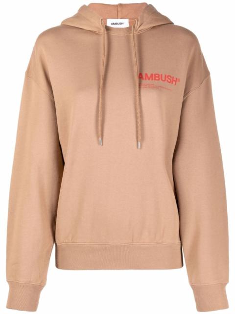 Ambush chest logo-print hoodie