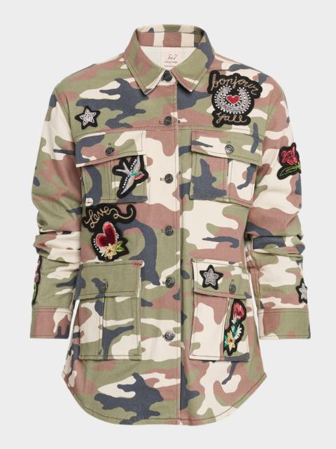 Cinq à Sept Western Camouflage Overshirt