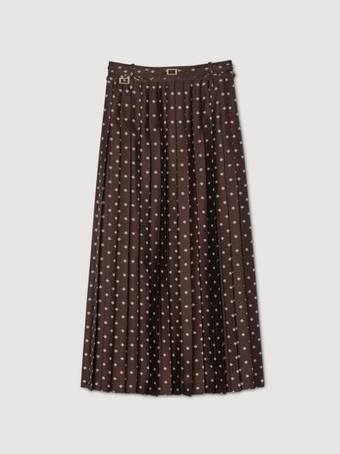 Sandro SCARF PRINT MIDI SKIRT