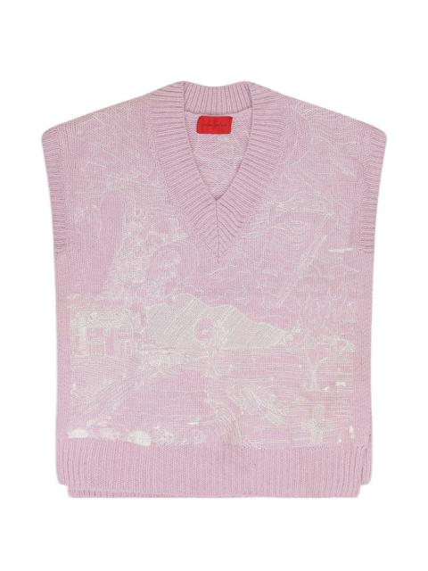 WHO DECIDES WAR V-neck vest