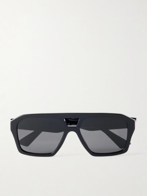 Bottega Veneta New Entry Ribbon Aviator-Style Recycled Acetate Sunglasses