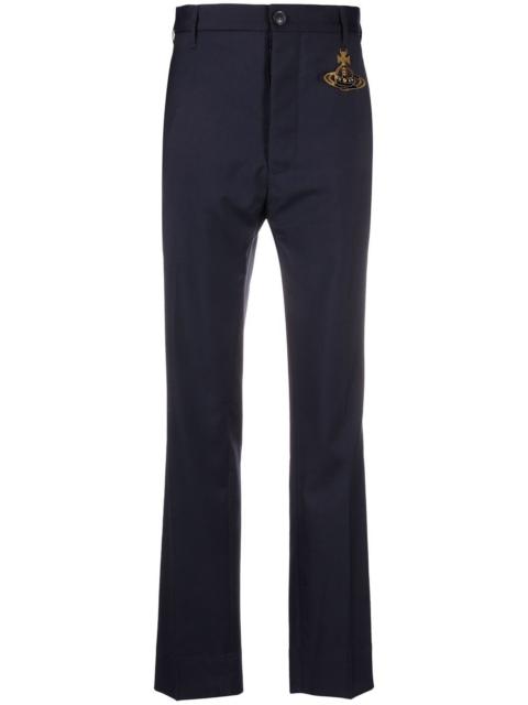 Vivienne Westwood Orb-plaque straight-leg trousers