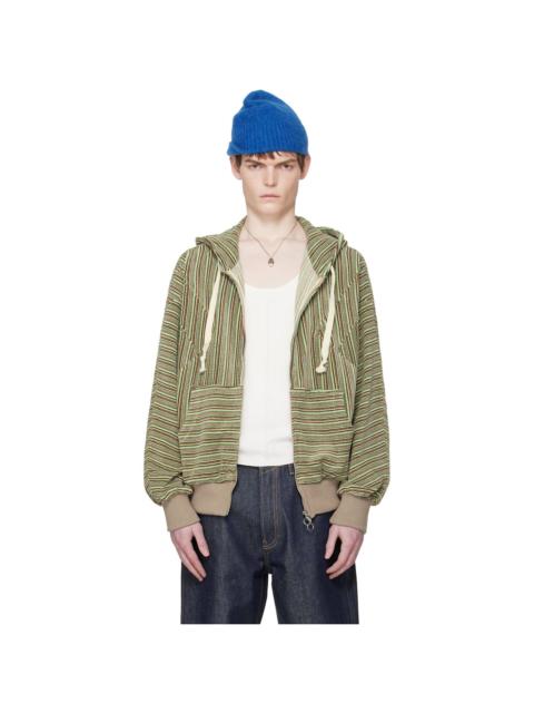 EDWARD CUMING Green Flex Hoodie