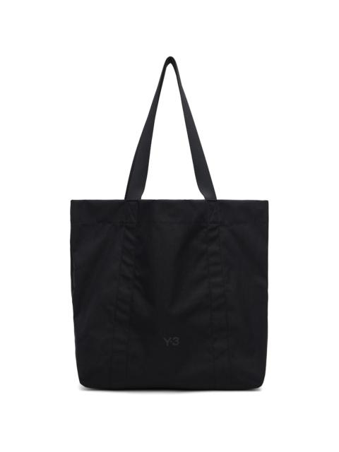 Y-3 Black Bonded-Logo Tote