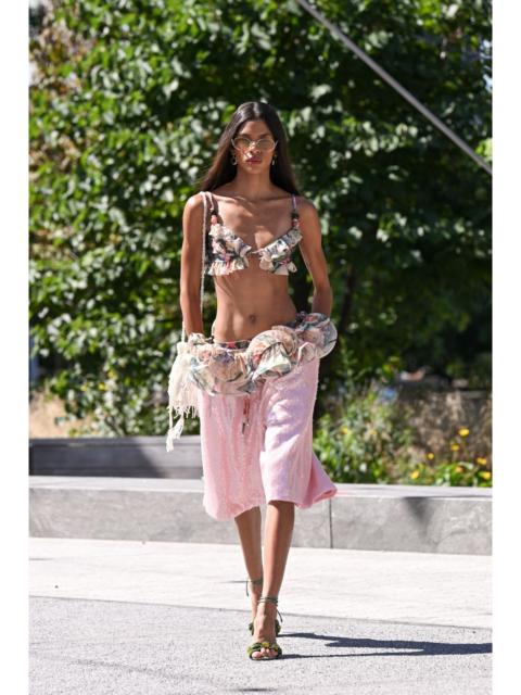 PatBO JACQUARD ROSÉ SHORTS (RUNWAY)