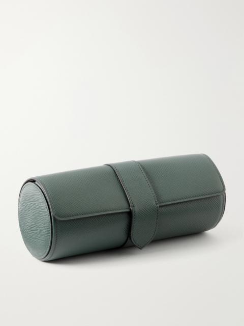 Smythson Full-Grain Leather Watch Roll