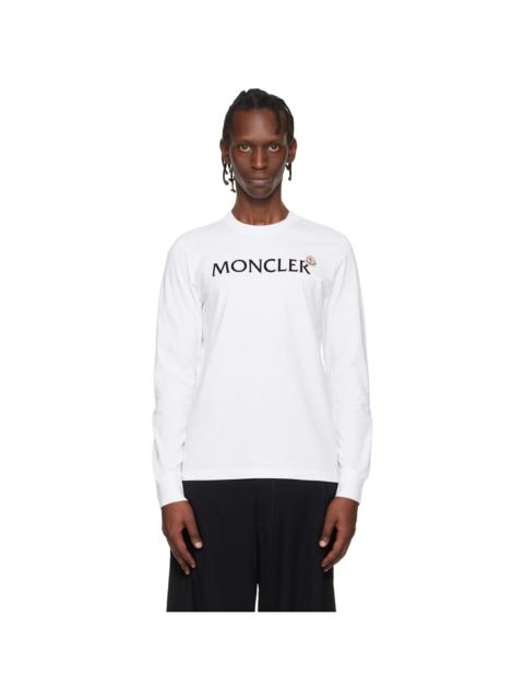Moncler White Logo Cotton Sweatshirt