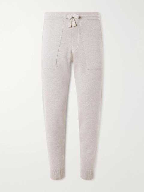 Brioni Tapered Drawstring Straight-Leg Cashmere Sweatpants