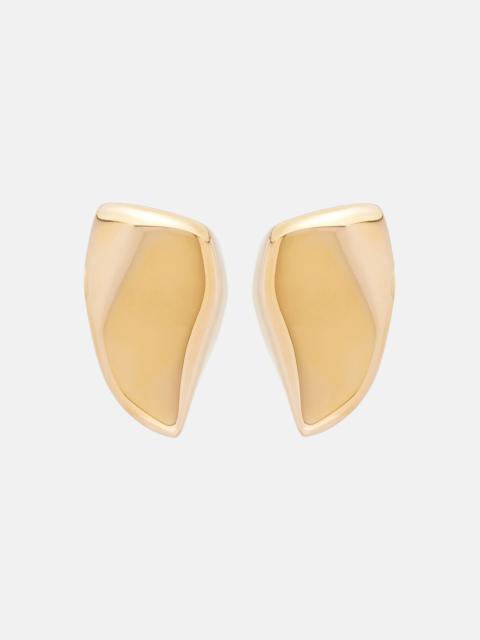 Bottega Veneta Prisma Small 18kt gold-plated earrings
