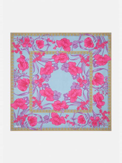 VERSACE Acid Bouquet Silk Foulard
