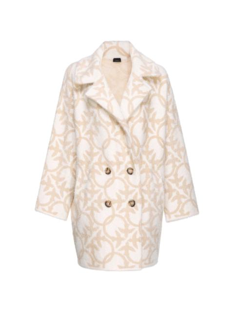 PINKO Love Birds double-breasted coat