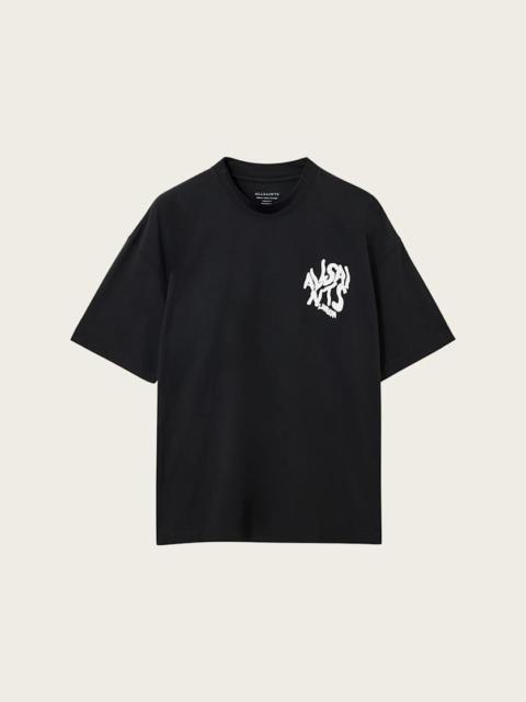 ALLSAINTS ORLANDO LOGO PRINT OVERSIZED T-SHIRT