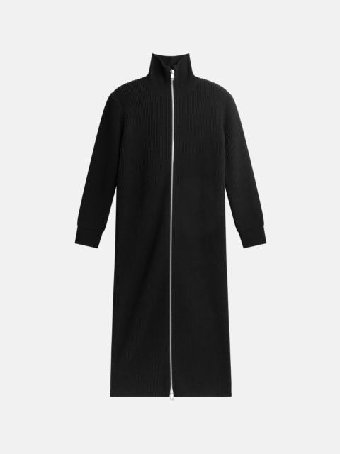 The Frankie Shop Nolia Knit Long Cardigan Dress - Black