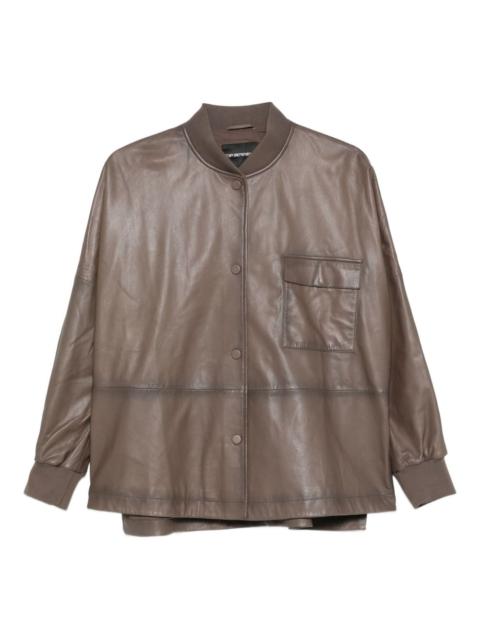 EMPORIO ARMANI button-up bomber jacket