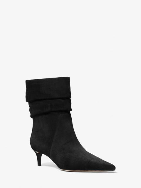 MICHAEL KORS Dawn Suede Ankle Boot