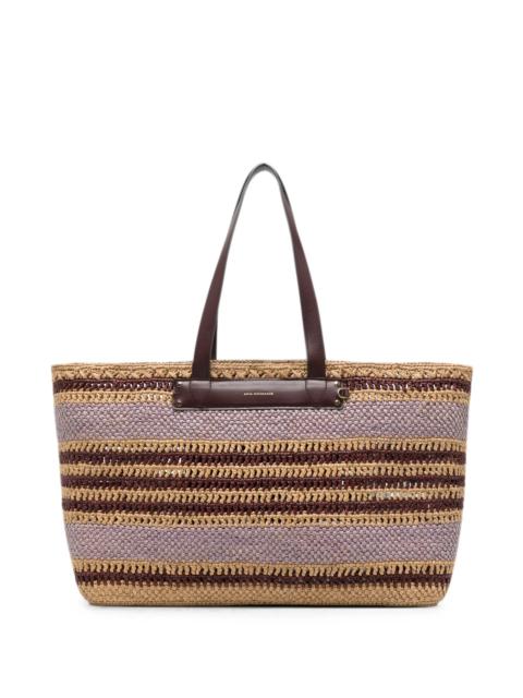 Anya Hindmarch Anya Hindmarch Striped Woven Tote Bag