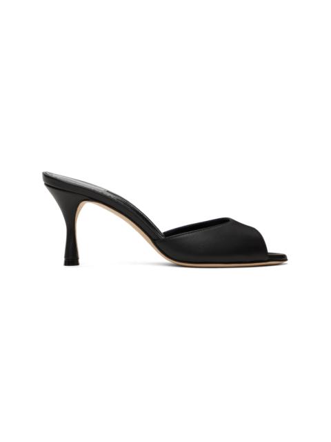 Manolo Blahnik Black Jada Heeled Sandals
