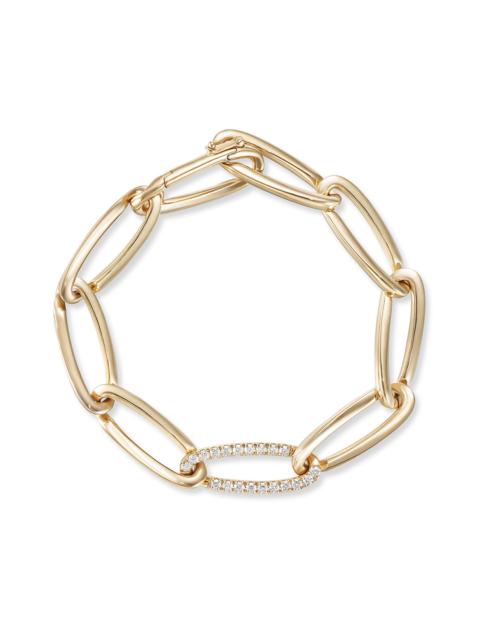 MELISSA KAYE Partial Diamond Link Medium Lulu Bracelet
