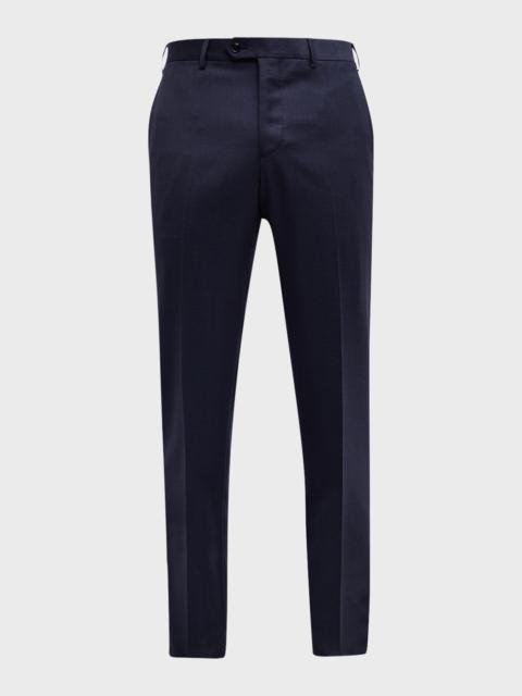 GIORGIO ARMANI Men's Solid Wool Dress Pants