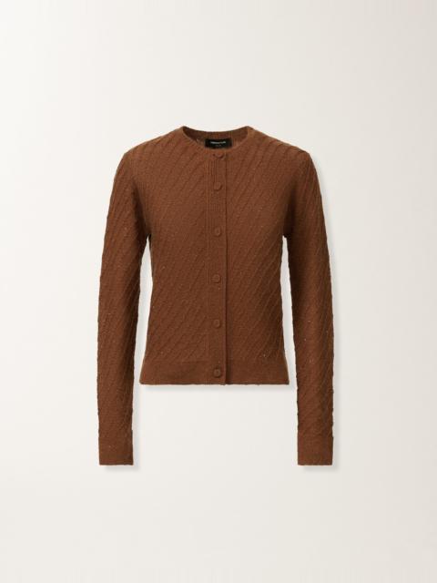 Wool and silk sweater with sequins