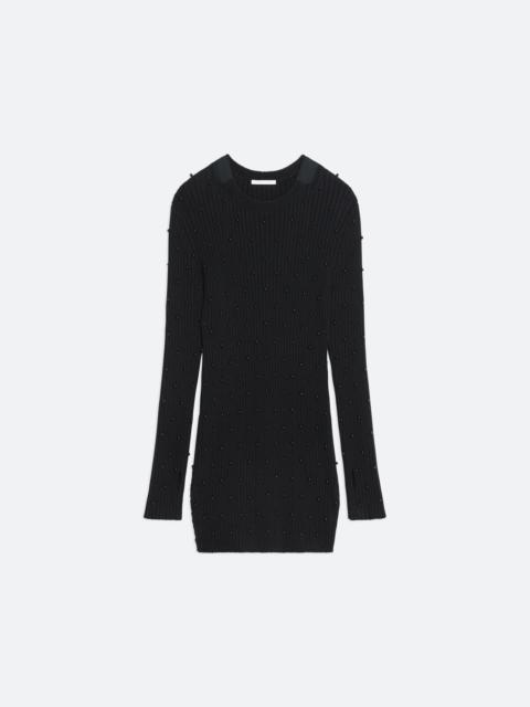 Helmut Lang EMBELLISHED SWEATER DRESS