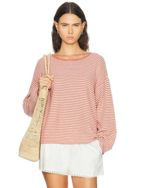 DONNI. The Cotton Knit Stripe Sweater