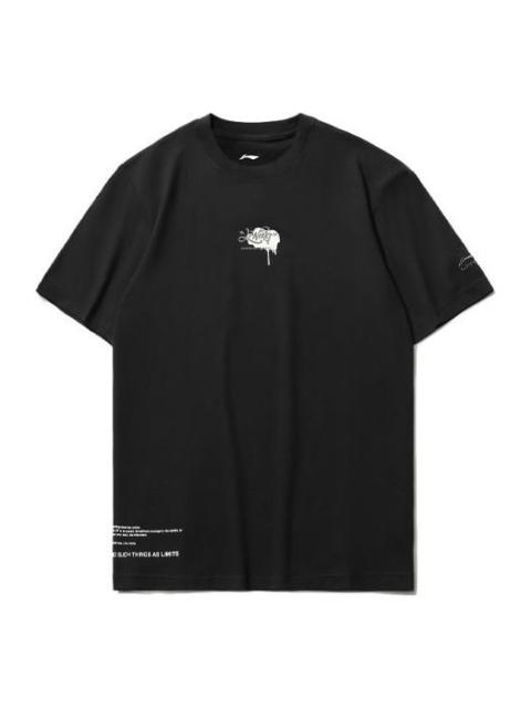 Li-Ning Skateboard Logo Short Sleeve T-shirt 'Black' AHSR079-3