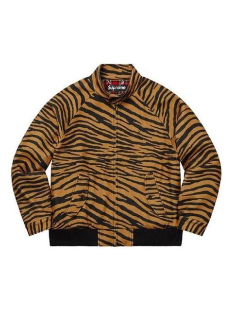 Supreme Wool Harrington Jacket 'Tiger Stripe' SUP-FW19-413