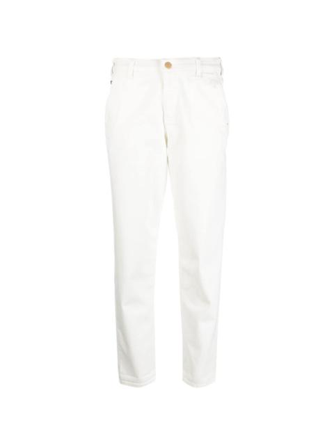 mid-rise straight-leg trousers