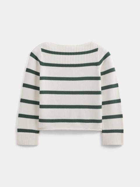 EVERLANE STRIPED BOATNECK SWEATER IN EVERYDAY COTTON