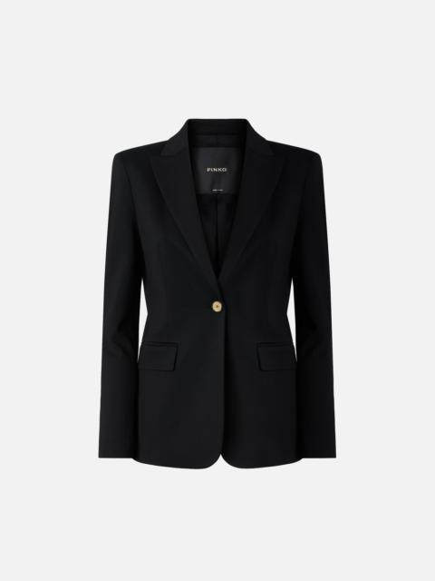 PINKO FITTED JACKET WITH GOLD-COLOURED BUTTONS