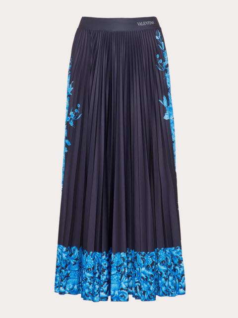 Valentino Printed Jersey Skirt