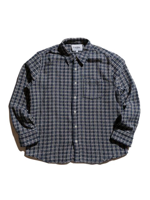 Corridor Reverse Tweed Snow Check Blue
