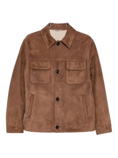 LARDINI button-fastening flap-pocket jacket