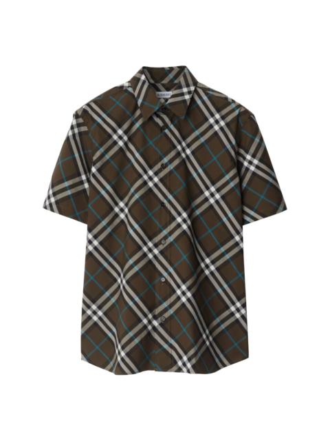 check-pattern shirt