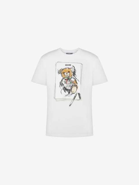 Moschino ORGANIC JERSEY T-SHIRT TEDDY BEAR