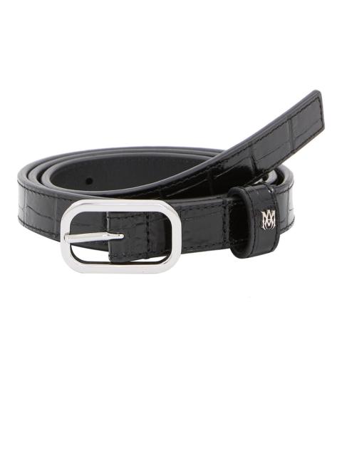AMIRI Croc Embossed 2cm Belt