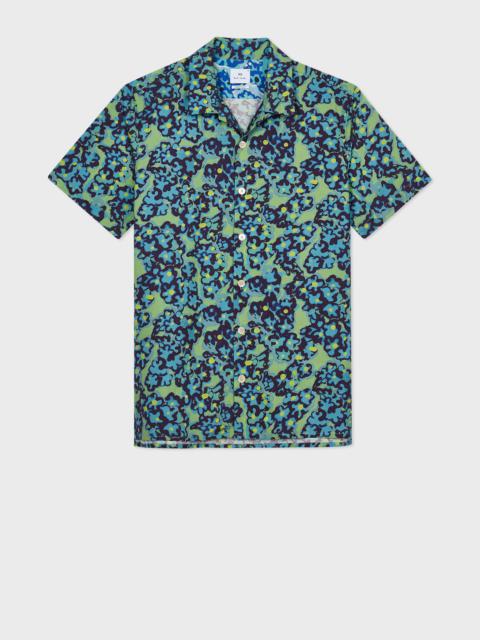 Paul Smith Green 'Bold Florals' Short Sleeve Shirt